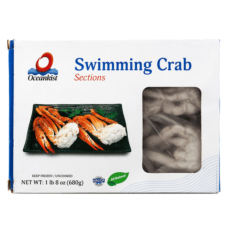 Caranguejo Nadador Jumbo da Nova Temporada Selvagem (Seccionado), Congelado