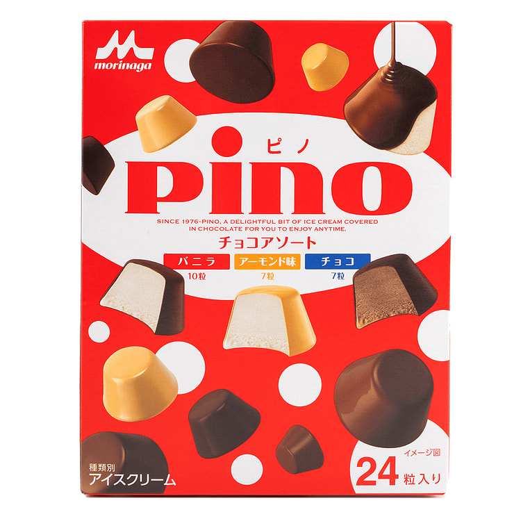 Morinaga Pino Chocolate Assortment 24pcs 240 ml