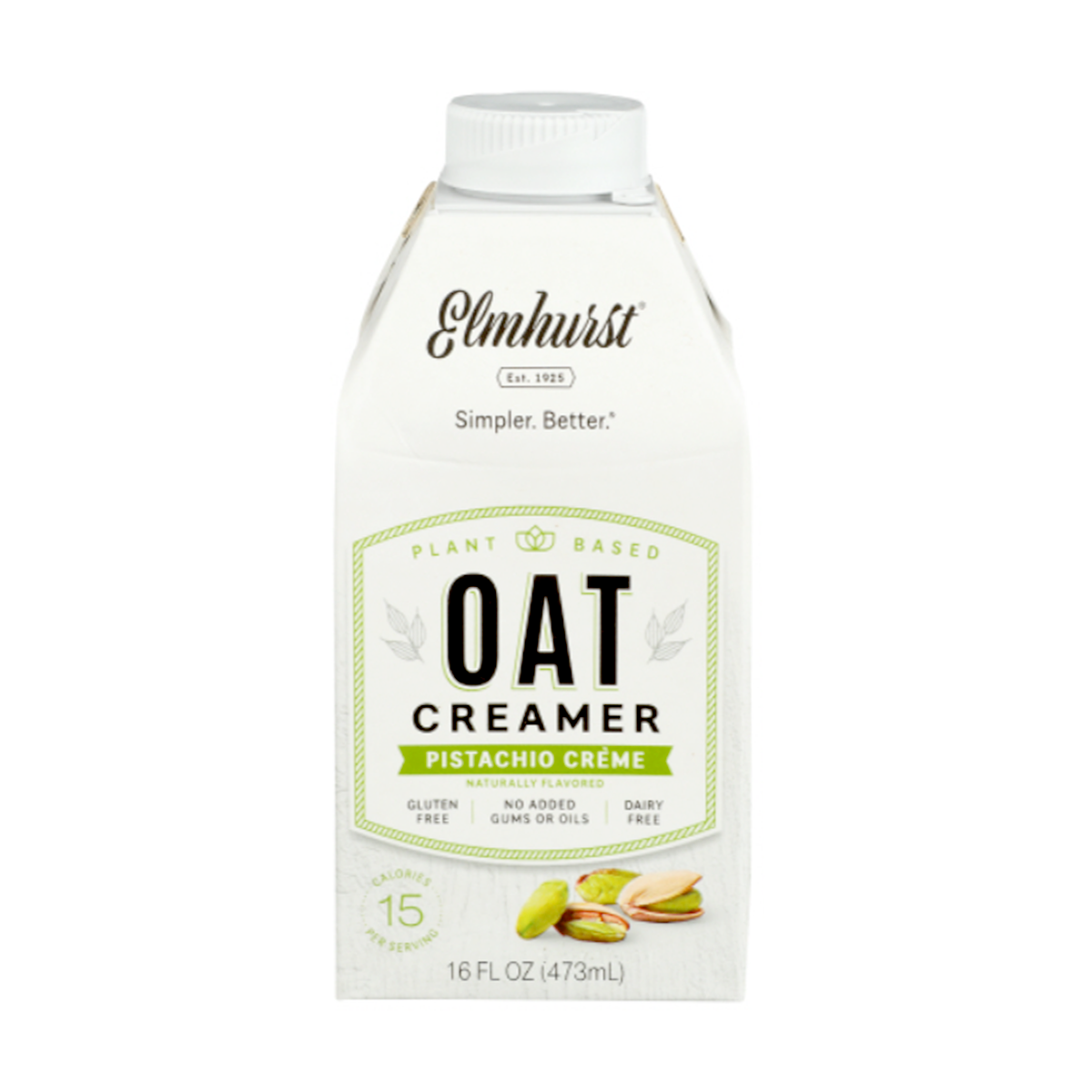 Elmhurst Oat Creamer Pistachio Cream 16oz Weee!