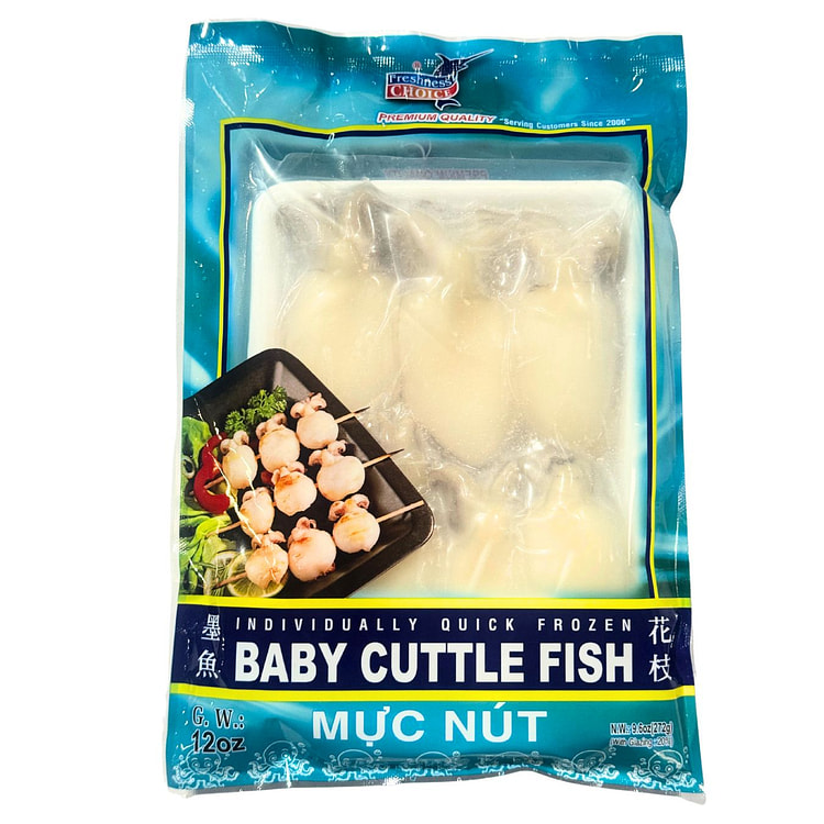 Baby Cuttle Fish, Frozen 12 fl.oz