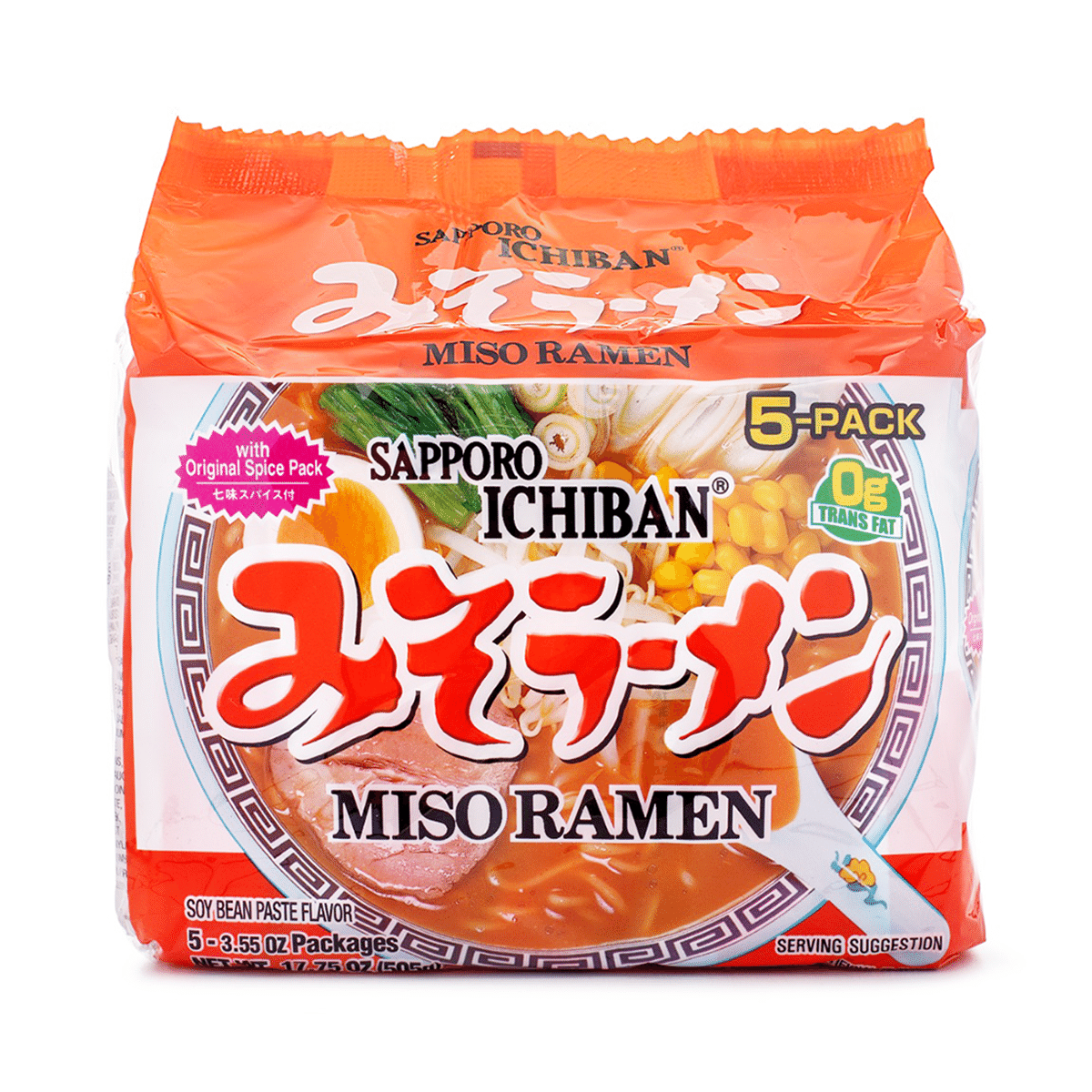 Mì Ăn Liền Sapporo Ichiban, Vị Miso 5 gói 17.75 oz*6 pack