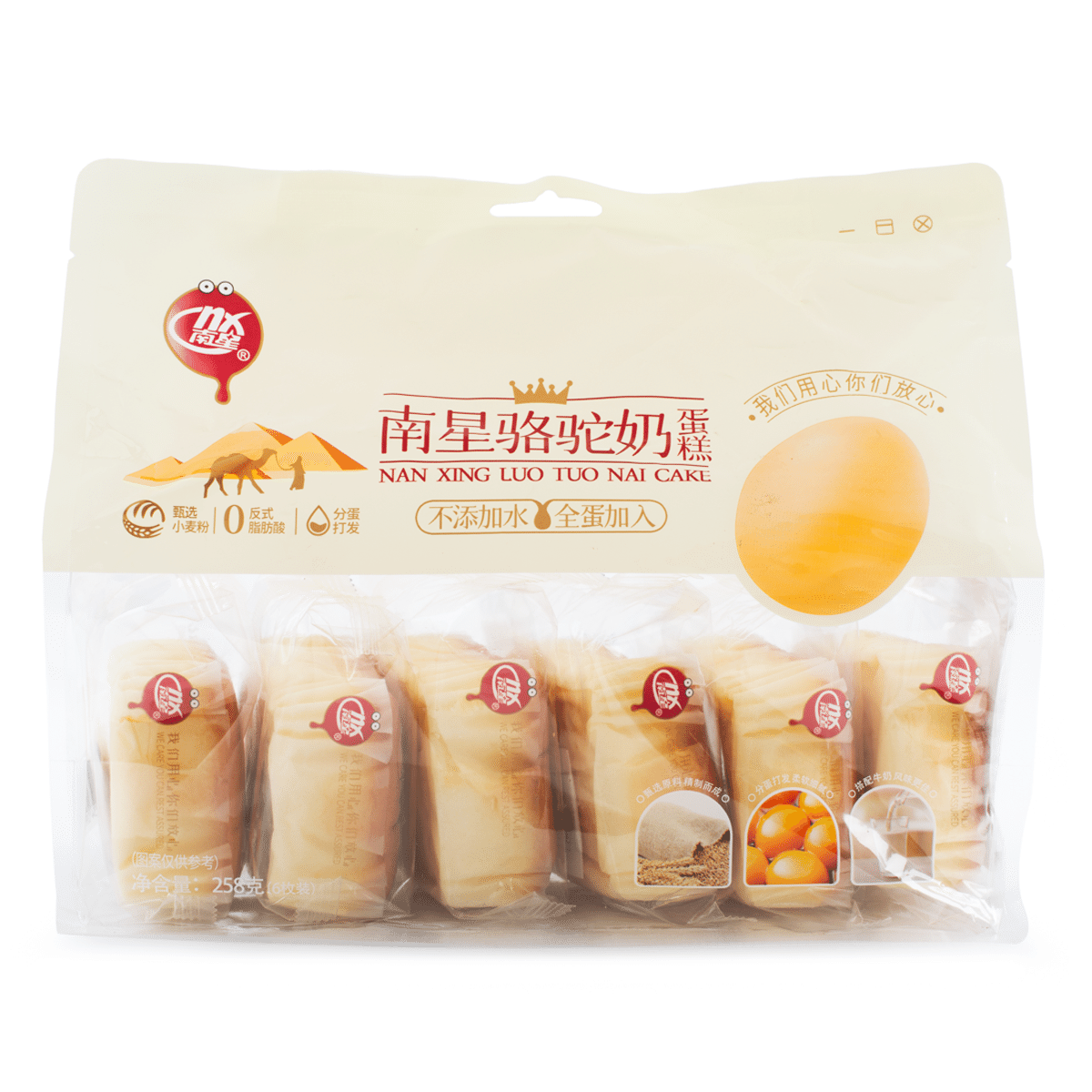 南星 骆驼奶蛋糕 258 克