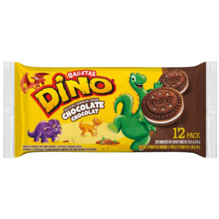 Dino Sandwich Cream Chocolate Cookies 20.31 oz
