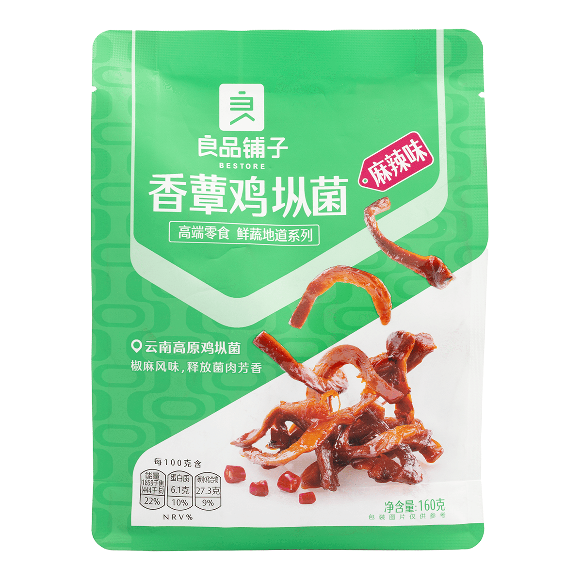 良品铺子 香蕈鸡枞菌 麻辣味 160 克
