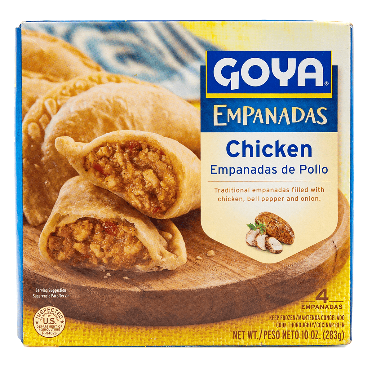 Goya Chicken Empanadas, Frozen 283 g