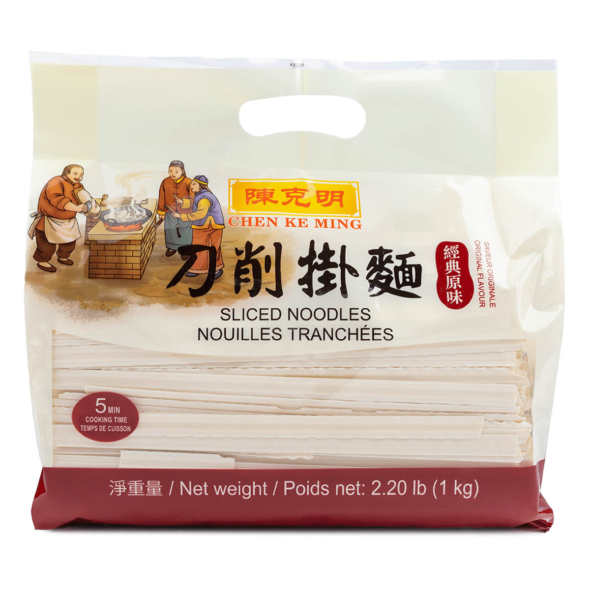 Chen Ke Ming Original Flavor Sliced Noodles 1000 g