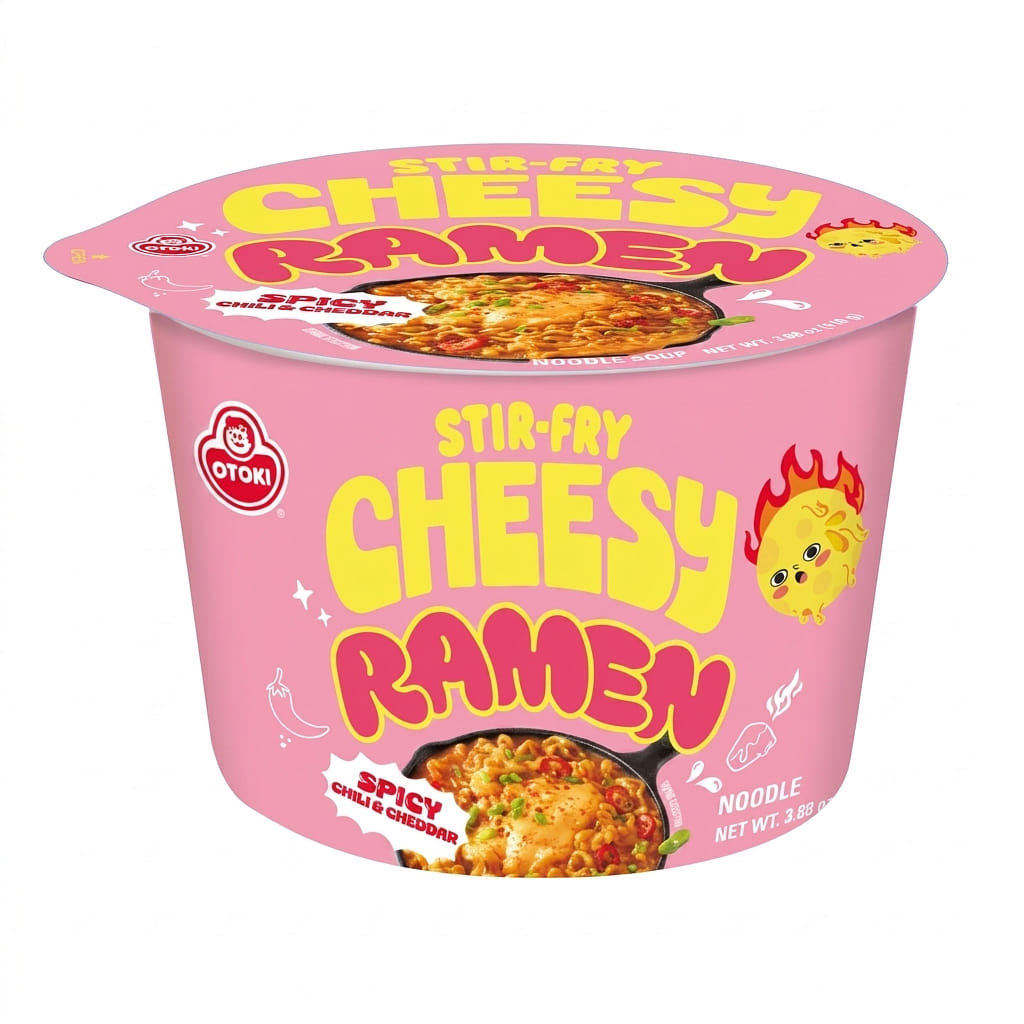 OTOKI Cheesy Stir-Fry Ramen Bowl – Spicy Chili 110 g
