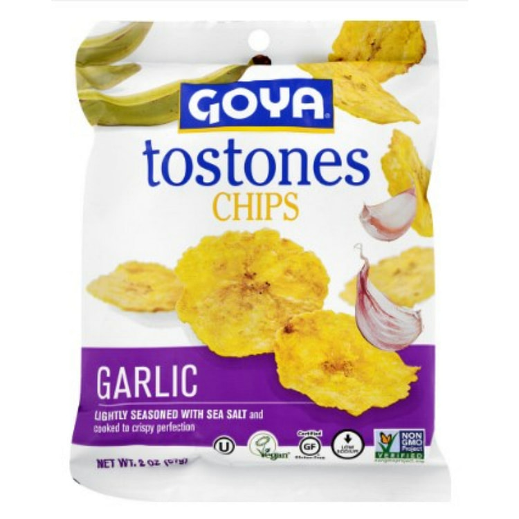 Goya Tostones Chips Garlic Clip Strip 2 oz
