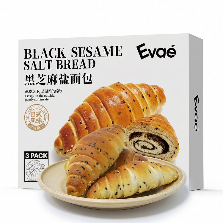 Evae Sesame Salt Bread 3ct 210 g
