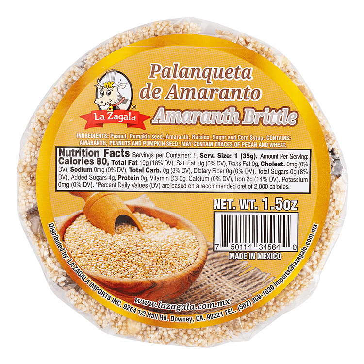La Zagala Palanqueta de Amaranto 1.5 onza(s)