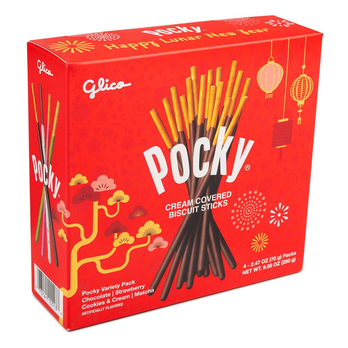 Glico ポッキー 旧正月限定 チョコレート・ストロベリー・クッキー
