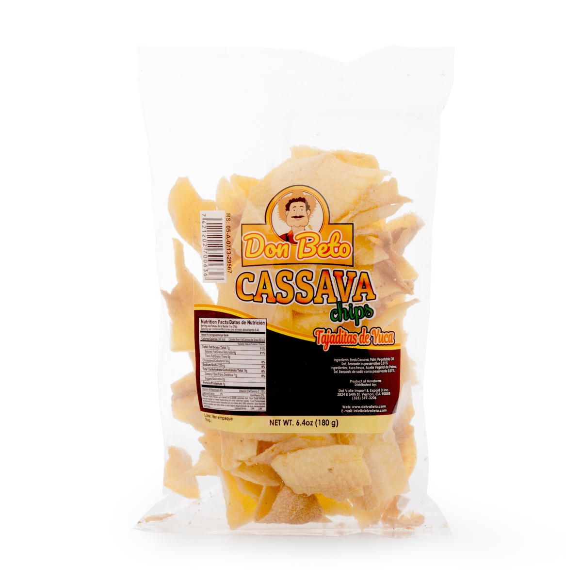 Don Beto Cassava Chips 6.4 onça(s)