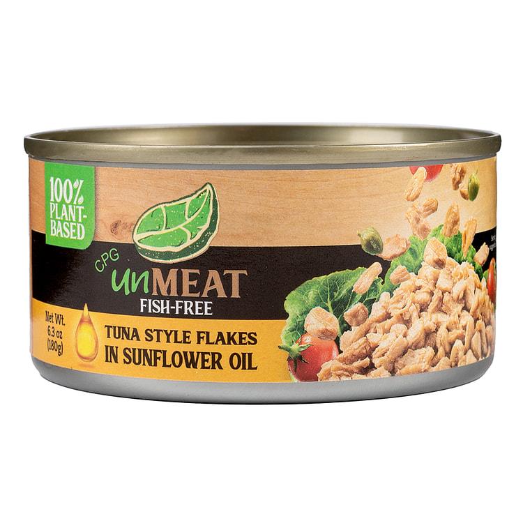 UnMeat Lascas de Estilo Atum Sem Peixe em Óleo de Girassol 180 g
