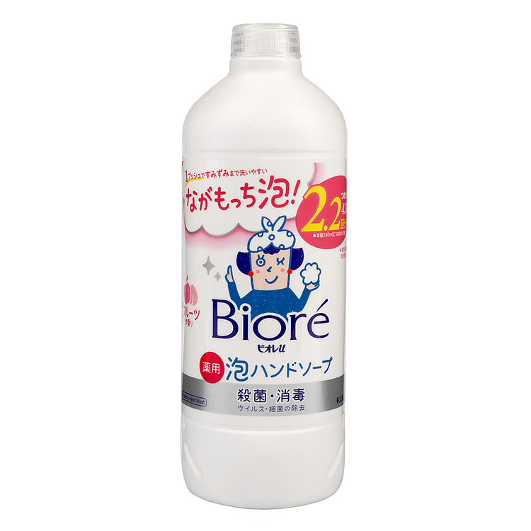 Biore Foaming Hand Soap with Fruity Scent, Refill