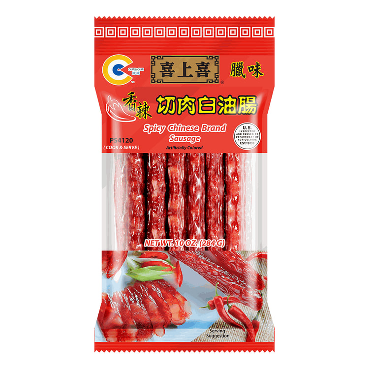 Chan Chan Spicy Chinese Brand Sausage 10 oz