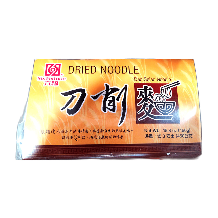Six Fortune Dried Noodle Dao Shiao Noodle 450 g