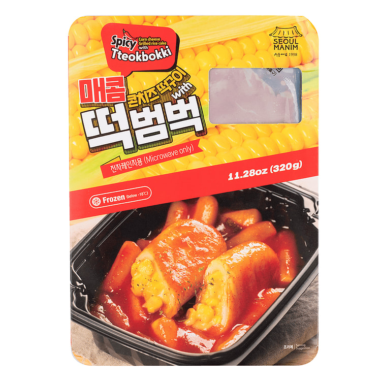 SEOUL MANIM Grilled Rice Cake with Corn Cheese - Spicy 320 g
