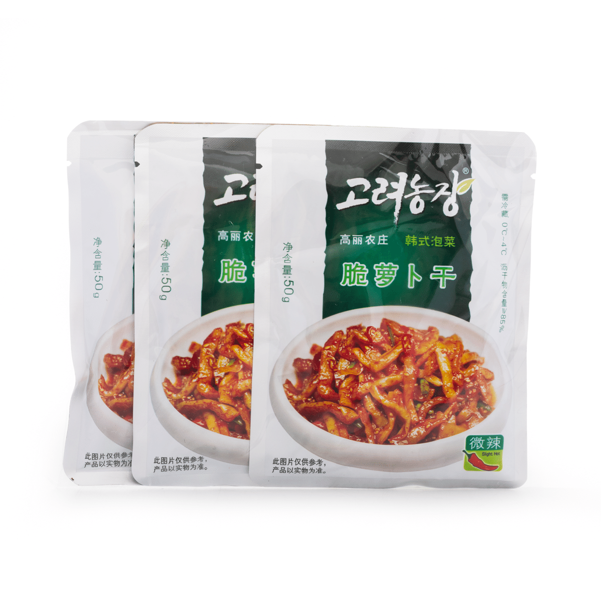Gaolinongzhuang หัวไชเท้าดอง 3 แพ็ค 150 กรัม