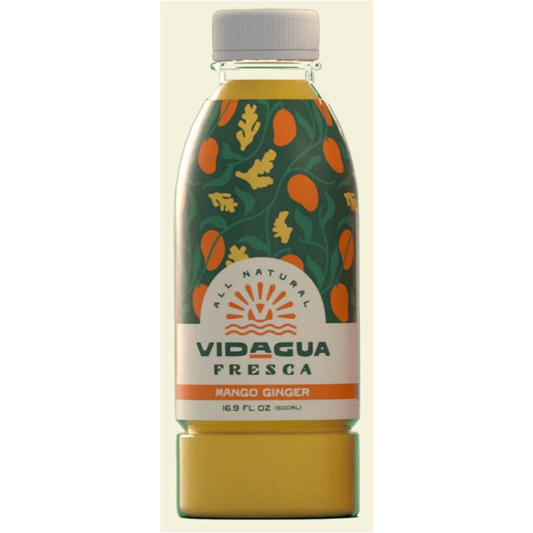Vidagua Fresca Mango Ginger Drink 16.9 盎司