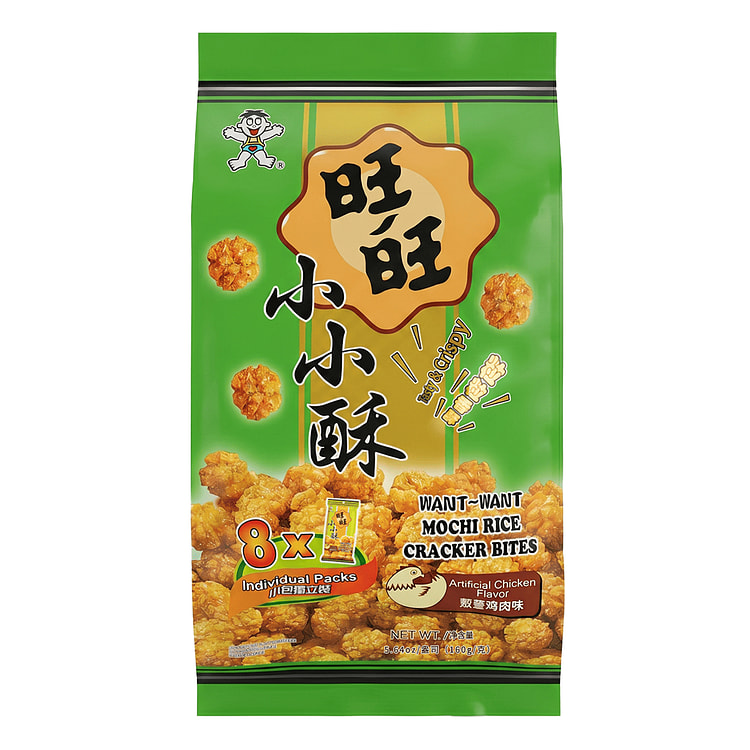 旺旺 小小酥 葱香鸡肉味 八小包独立包装 160 克