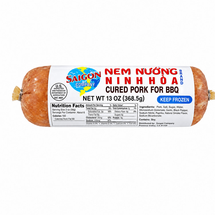 Saigon Gourmet Ninh Hoa Cured Pork for BBQ, Frozen 13 oz