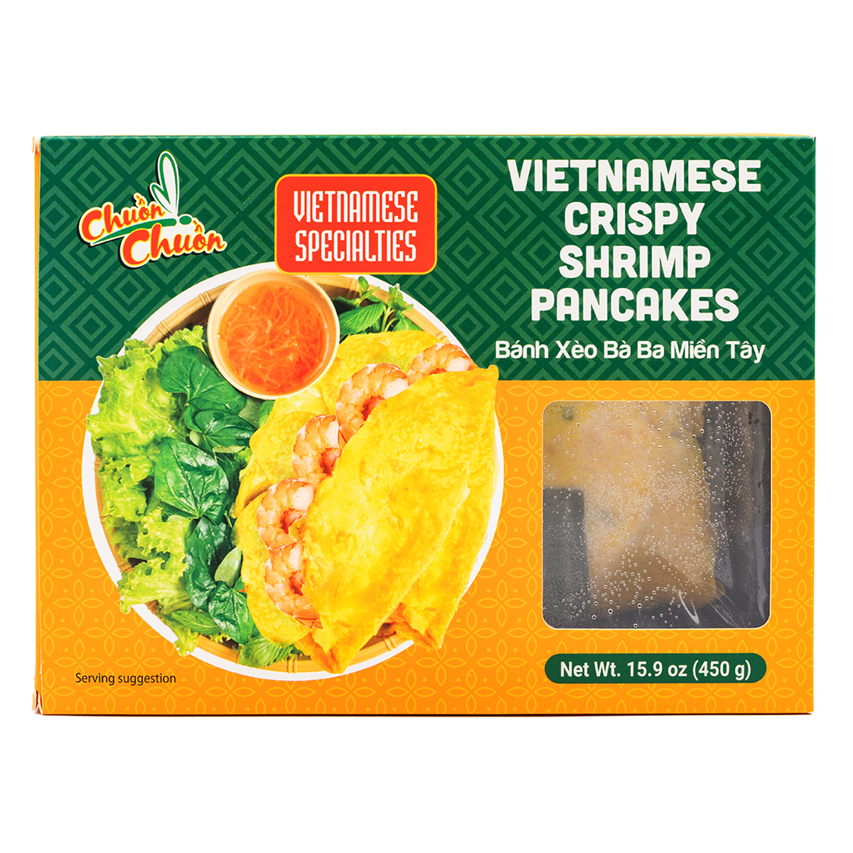 Get Dragonfly Vietnamese Crispy Shrimp Pancake, Frozen 15.86 oz
