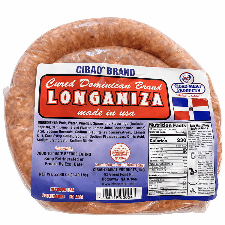 Cibao Longaniza Dominicana 1.4 libra(s)