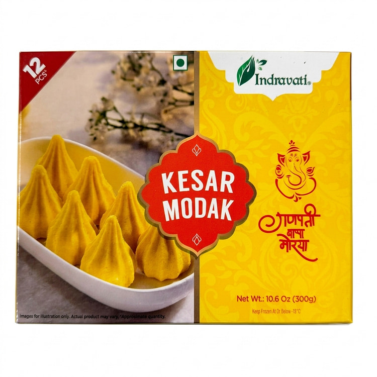 Indravati Kesar Modak 12 pcs 300 gms 300 g
