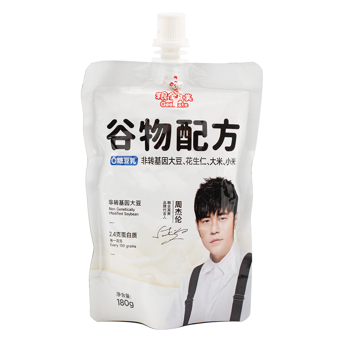 LQQM GeeMate นมถั่วเหลืองสูตรธัญพืชแท้ 0 น้ำตาล 6.35 oz