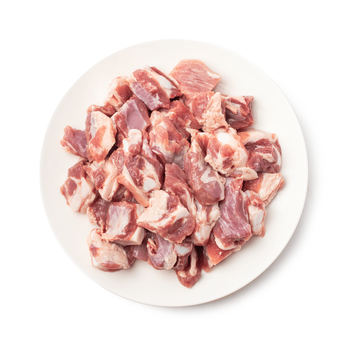 Pork Diced Soft Bone, Frozen 2 lb