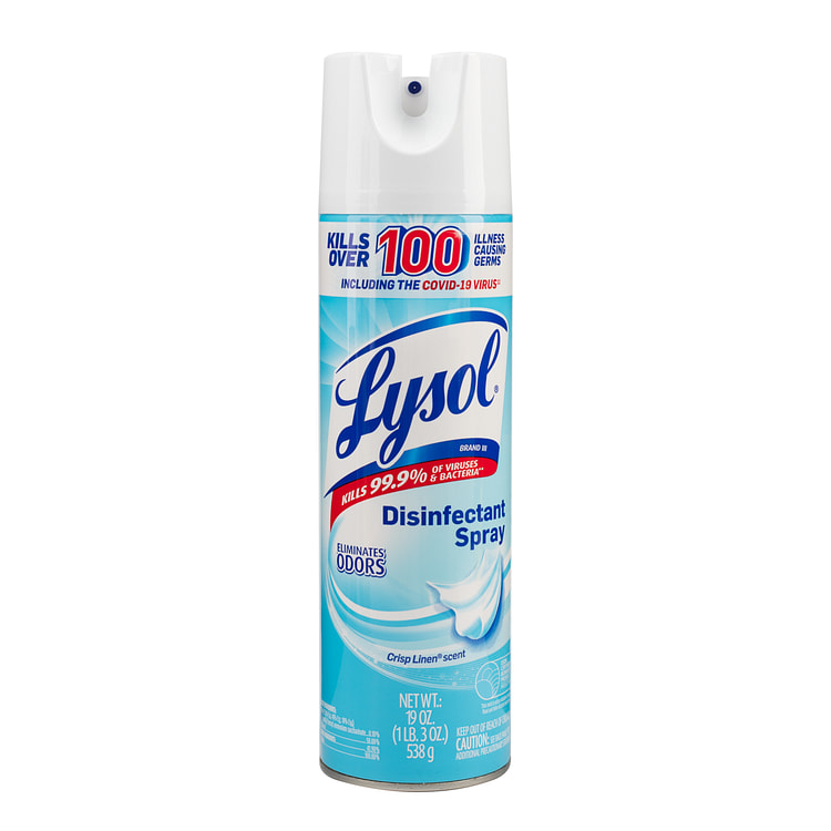 Lysol 除菌喷雾清新亚麻19oz 19 盎司