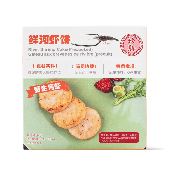 Zhenshan River Shrimp Cake 8pcs, Frozen 300 g