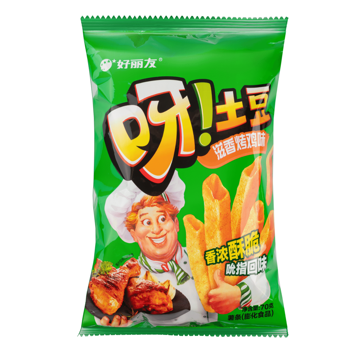 Yay Potato Chips, Spicy Grilled Chicken Flavor 70 g
