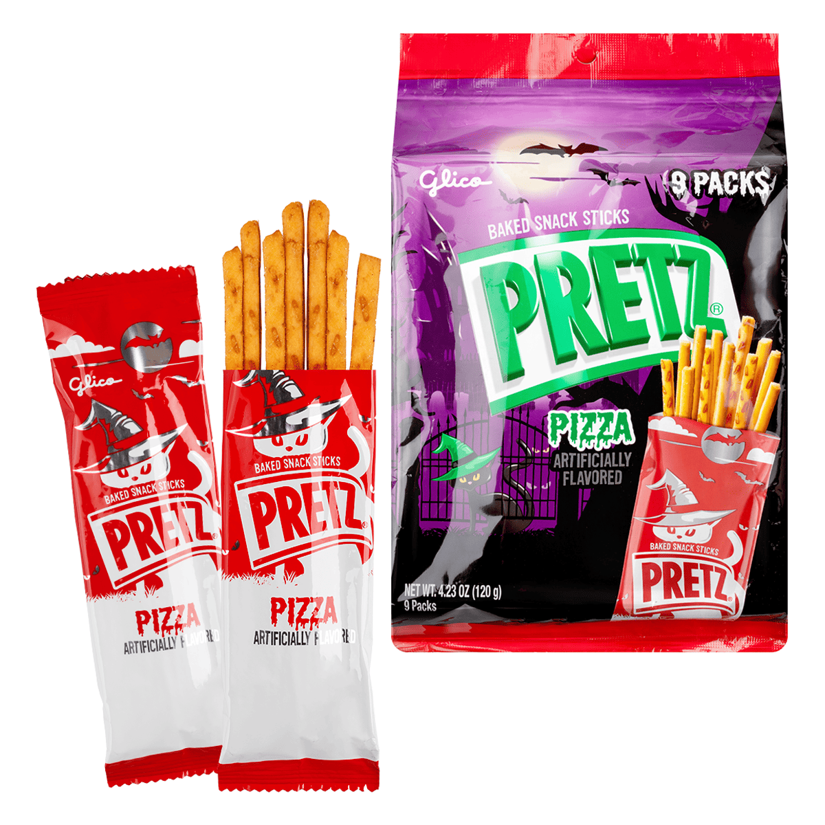 Get Glico Halloween Pretz Pizza 4.23 oz Delivered | Weee! Asian Market, image size:1200x1200