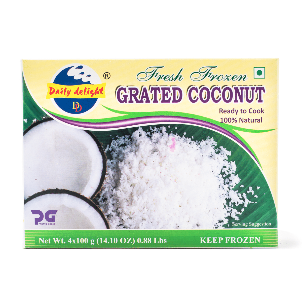 Daily Delight Grated Coconut Frozen 400 g