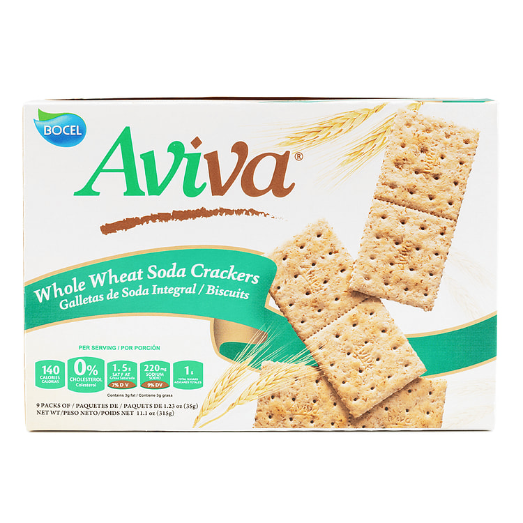 Aviva Whole Wheat Soda Crackers 11.1 oz