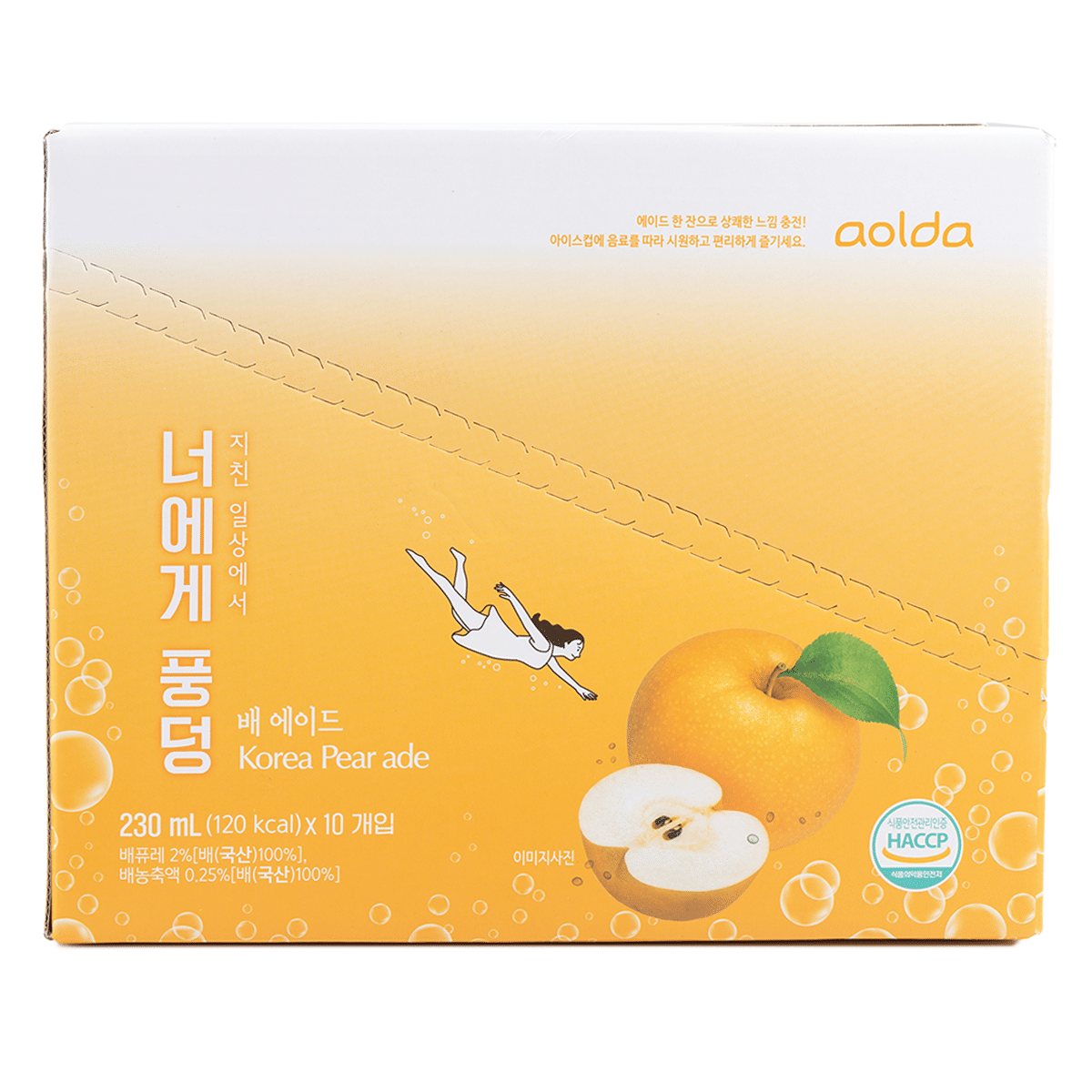 JEOLLANAM-DO Korean PEAR ADE 230 ml*10 each
