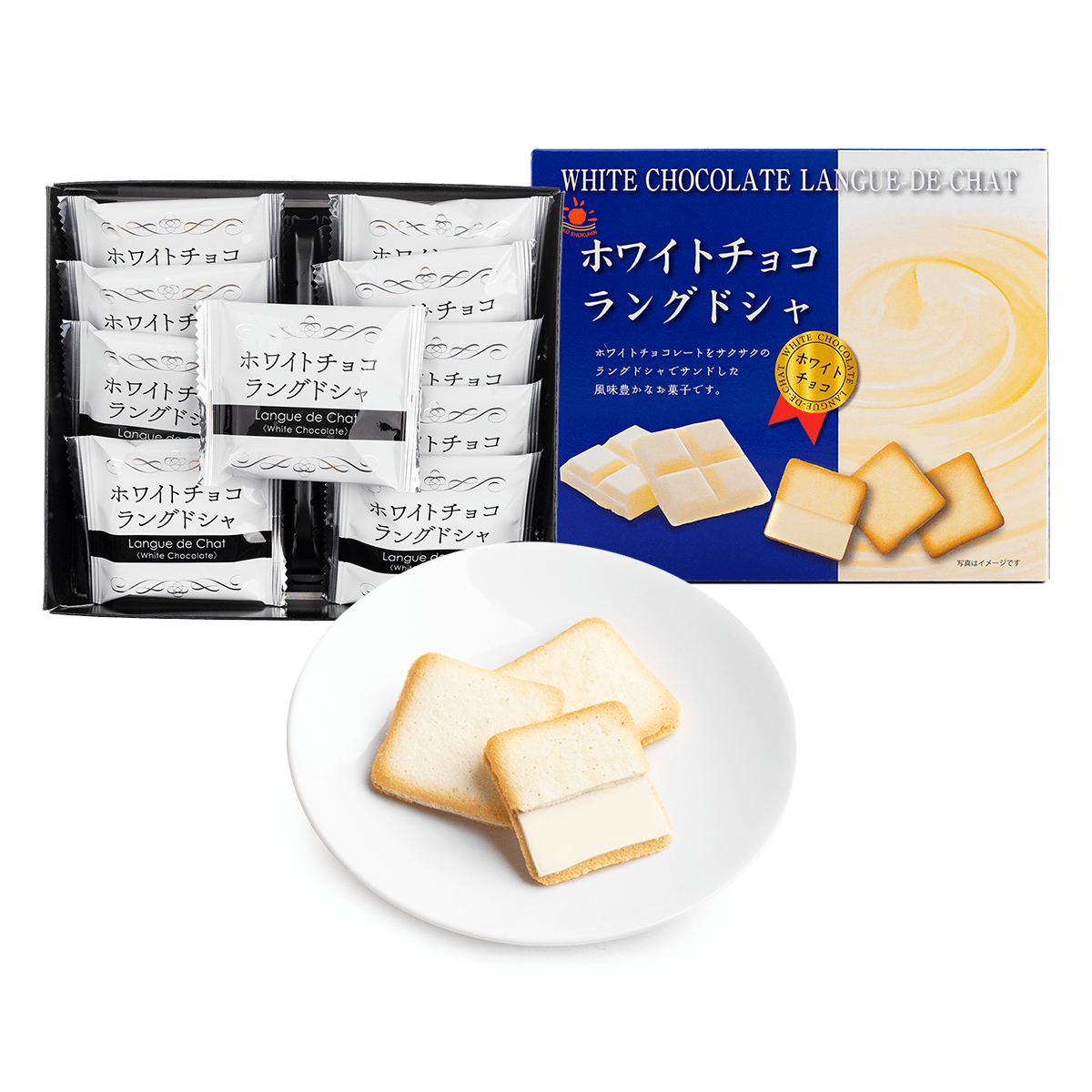 ホワイトチョコ ラングドシャ 10個入り クッキー 日本産 ギフト 3.16