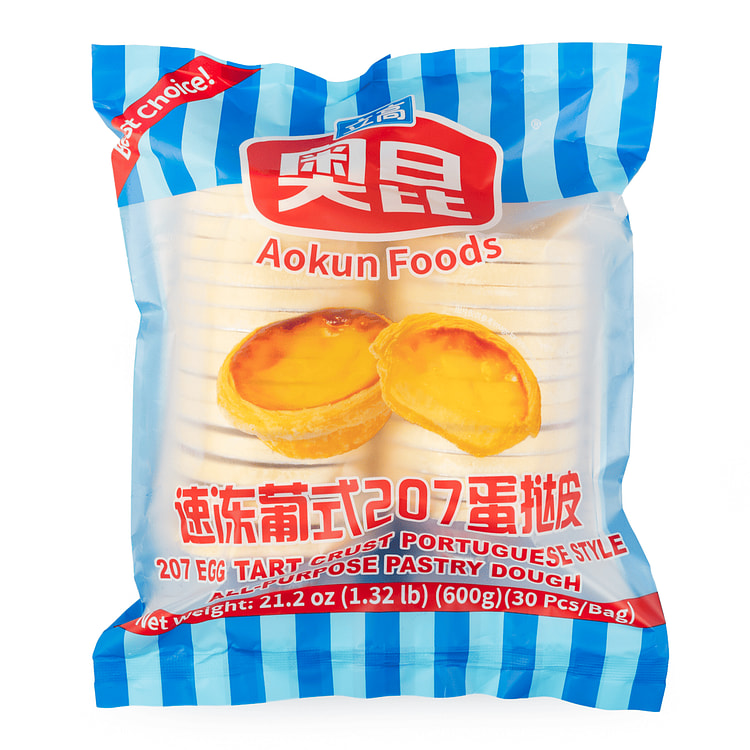 奥昆 速冻葡式蛋挞皮 600 克