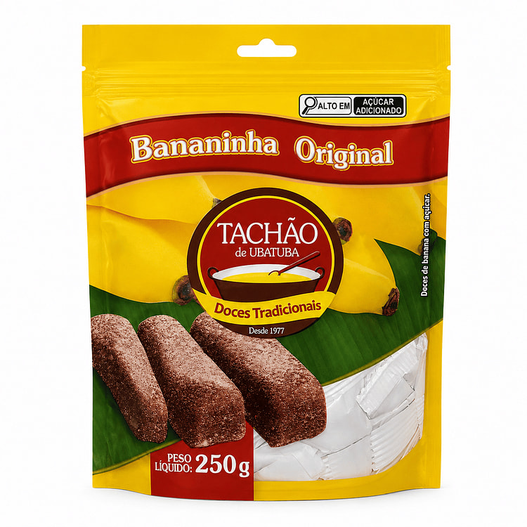 Tachão de Ubatuba Original Banana Candy Bar 250 g