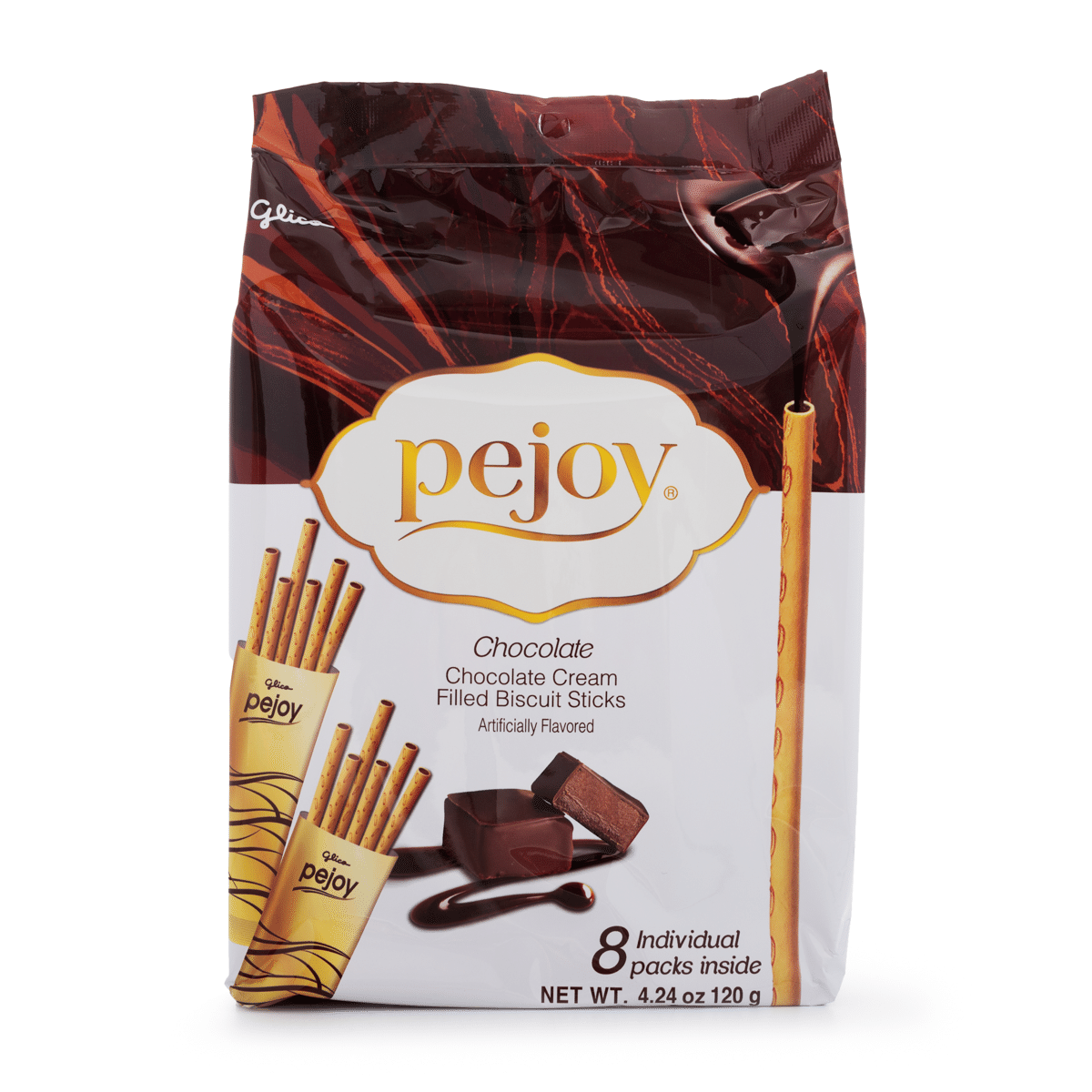 Glico Pejoy チョコレート味 8パック 120 グラム