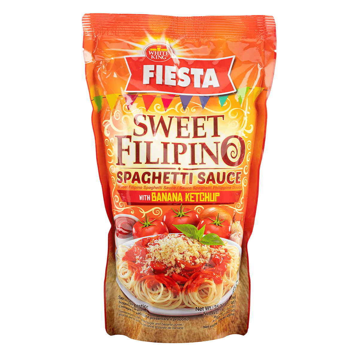 Molho de Espaguete White King Fiesta Filipino com Ketchup de Banana 2.2 lb