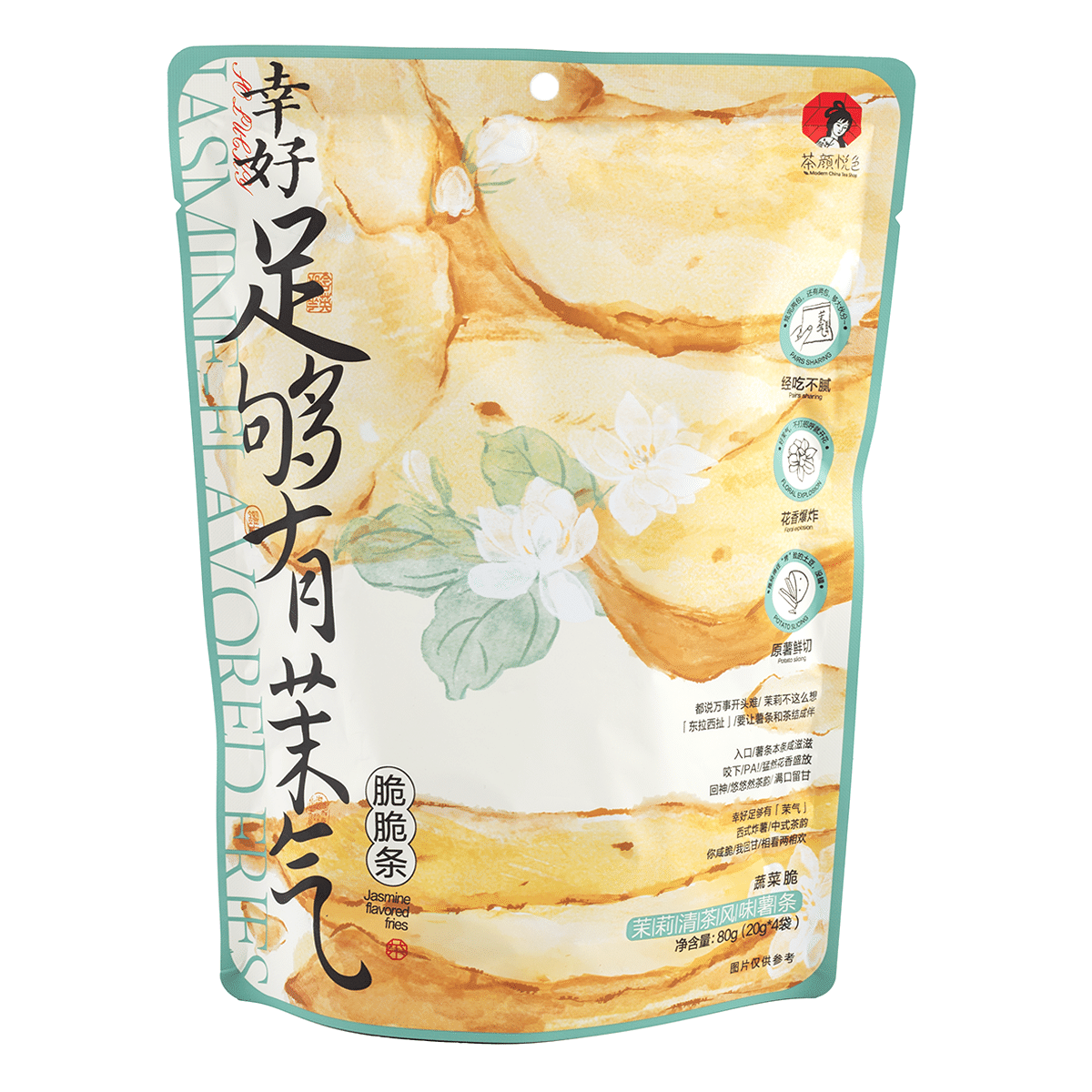 茶颜悦色 茉气脆脆条薯条 80 克*20 包
