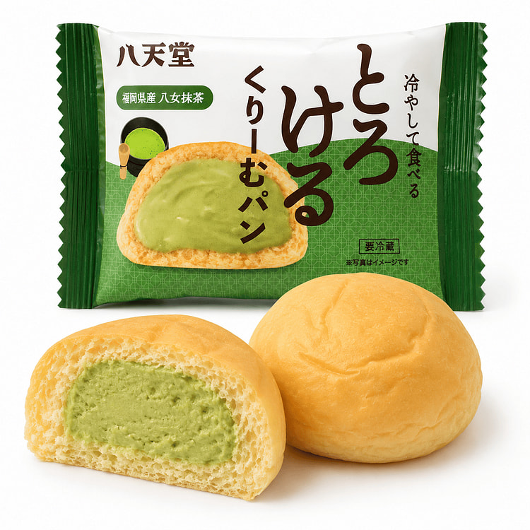 Hattendo Cream Bun Matcha Cream 74 克