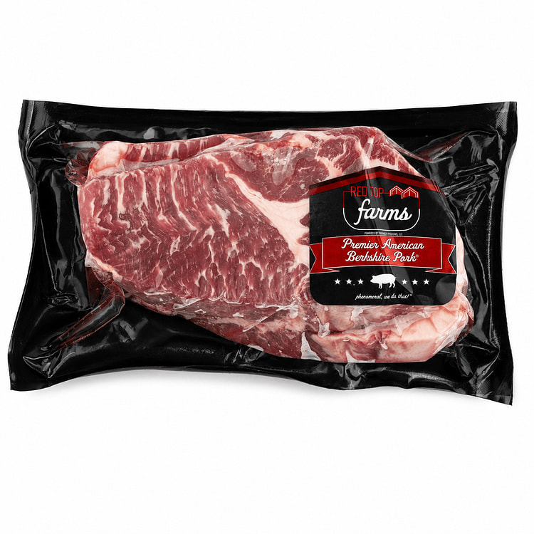甄选黑猪厚切梅花肉 冷冻 1.5 磅