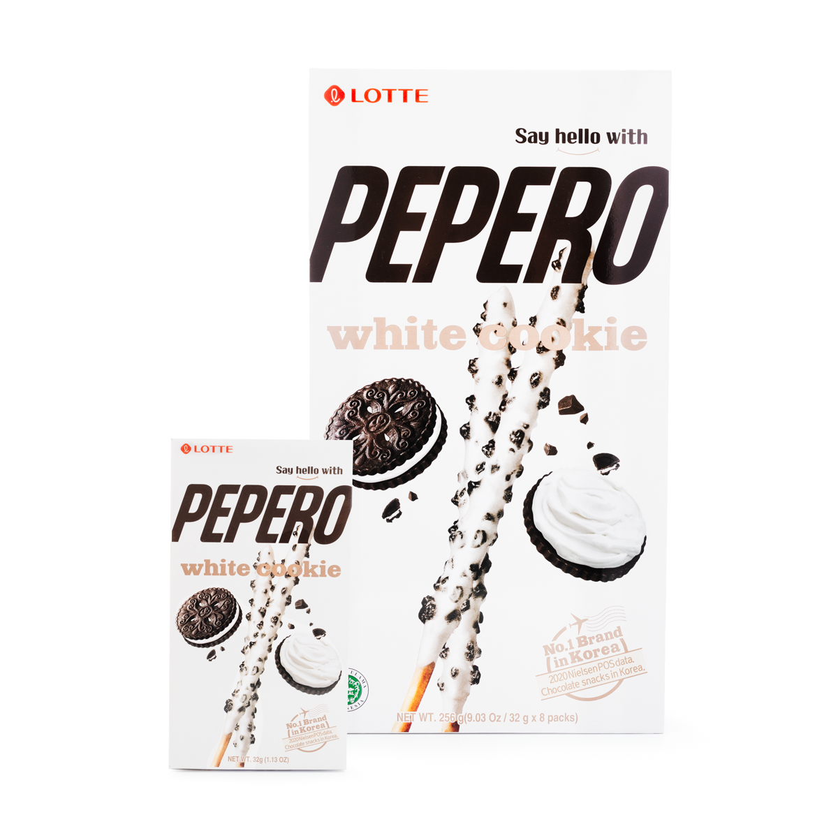 Get LOTTE Pepero White Cookie Value Pack 8pk 256 g Delivered