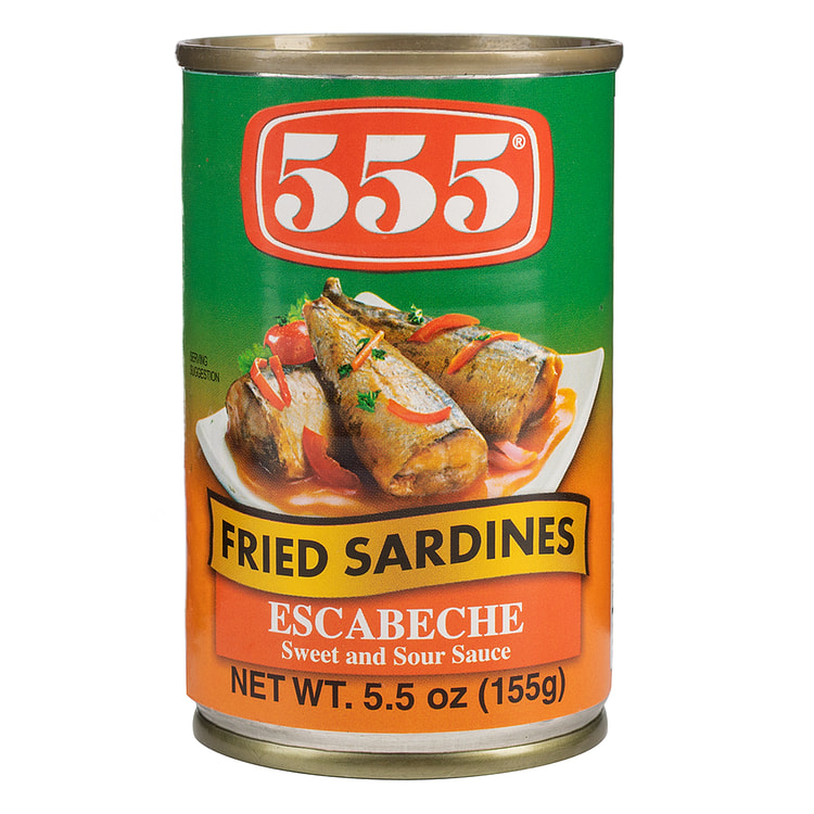 555 Fried Sardines Escabeche (Sweet & Sour with Ginger) 5.5 盎司 (min 3)