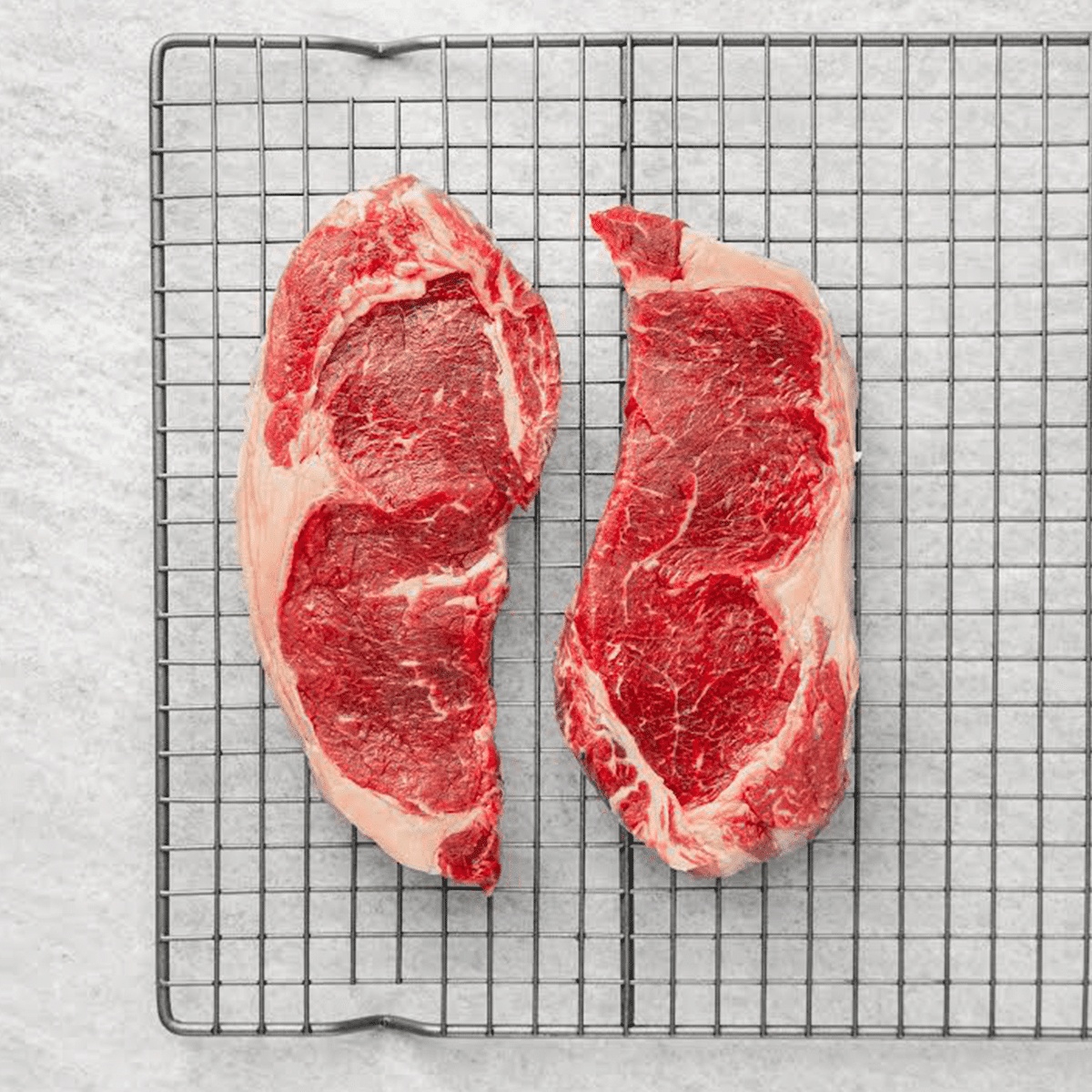 Grass Fed Black Angus Beef Ribeye Steak 2 pc, Frozen 20 oz