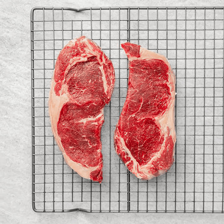 Grass Fed Black Angus Beef Ribeye Steak 2 pc 20 oz