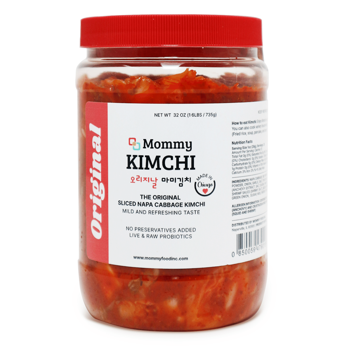 Mommy Original Sliced Napa Cabbage Kimchi 32 oz